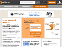 Tablet Screenshot of emploi-public.publidia.fr